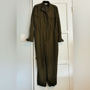 Anthropologie Army Green Women's Jumpsuit